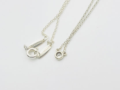 Tiffany&Co. by the Yard 1PD Diamond Necklace Ag925 1.4g Silver Necklace