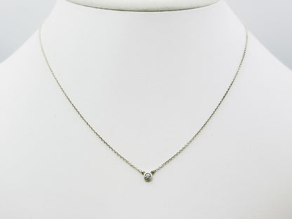 Tiffany&Co. by the Yard 1PD Diamond Necklace Ag925 1.4g Silver Necklace