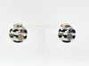 CHANEL Coco Mark Icon Faux Pearl Round 06A Resin Black x White Border Earrings