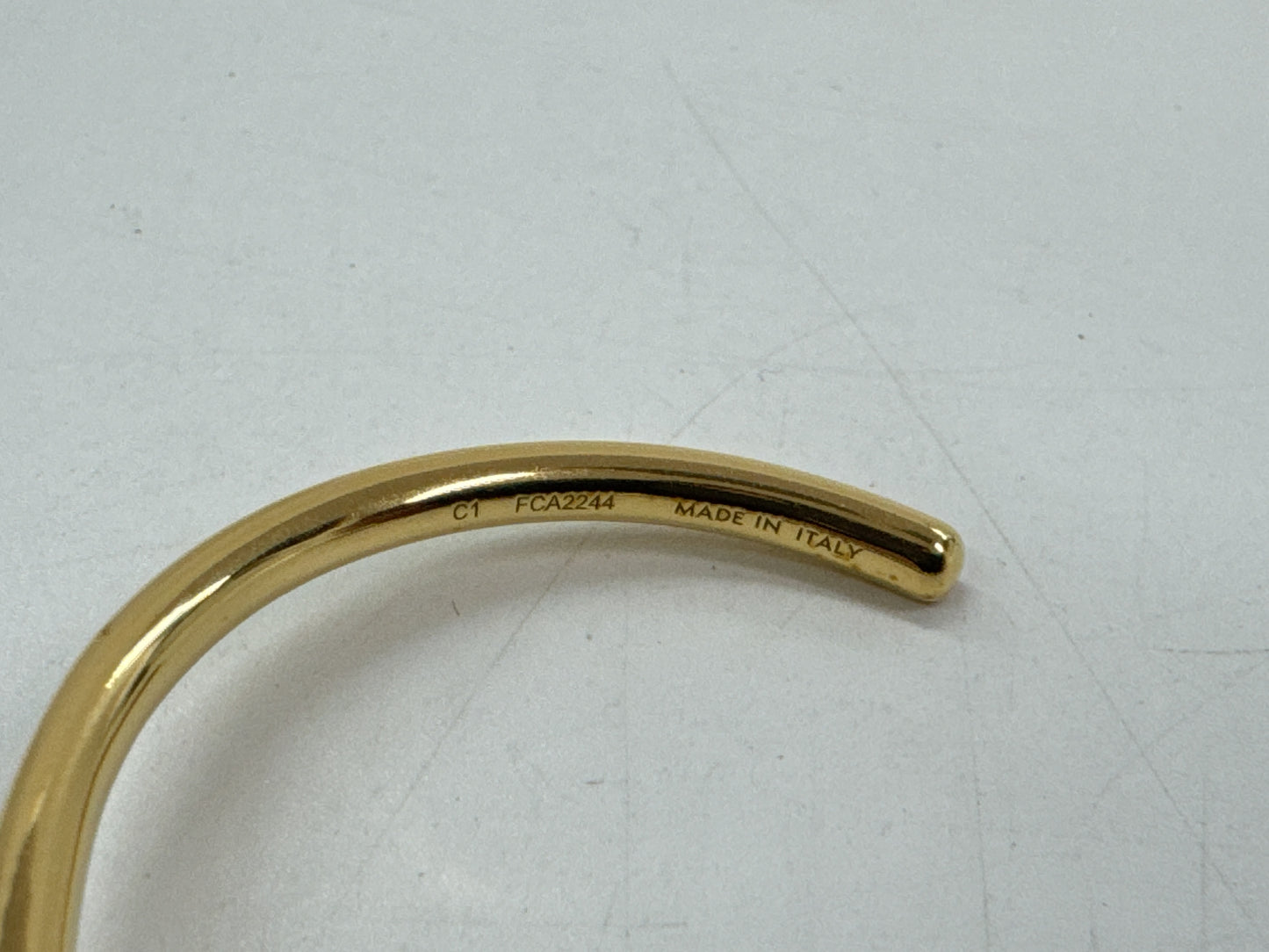 CELINE Knot Extra-Thin Gold Bracelet/Bangle with Box and Dust Bag