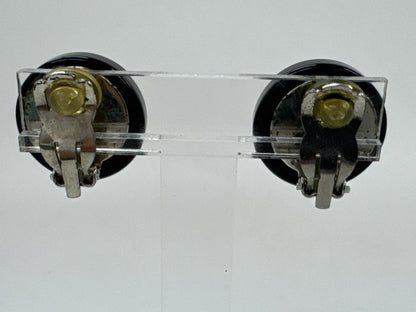 CHANEL 01P Cocomark Round Mirror Earrings