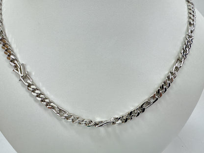 LOUIS VUITTON Louis Vuitton M02248 AK3234 LV Figaro Silver Necklace