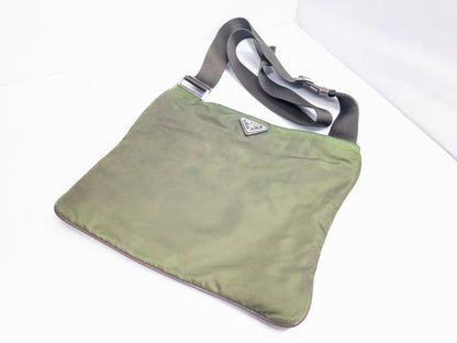 PRADA Prada Nylon Shoulder Bag Khaki