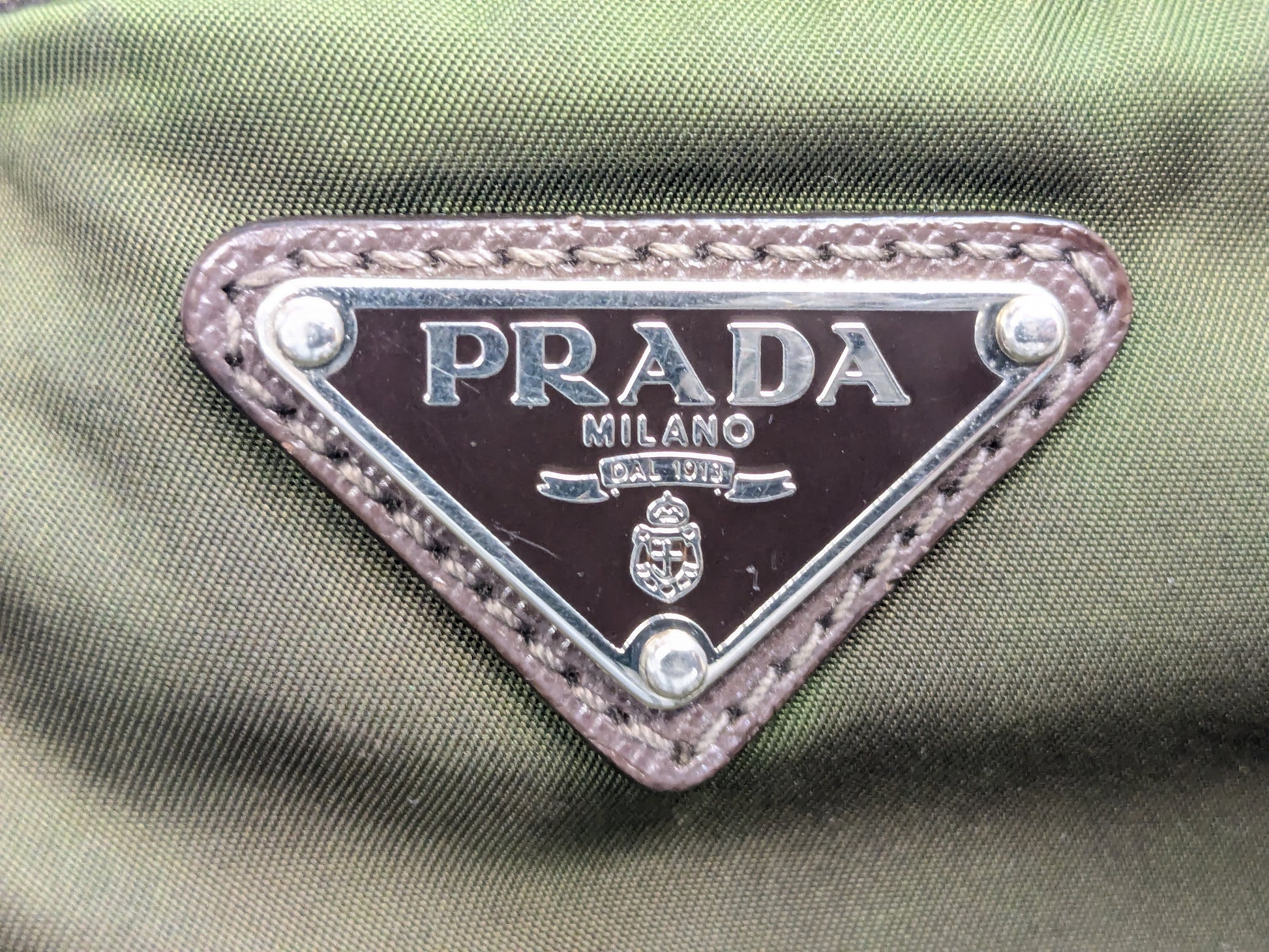 PRADA Prada Nylon Shoulder Bag Khaki