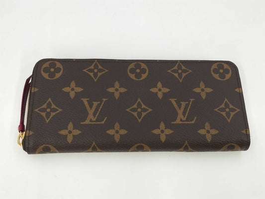 LOUIS VUITTON LV Monogram M60742 Portefeuille Clemence Wallet, Unused