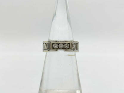 Tiffany & Co. Atlas 3PD WG 750 7.1g Ring 
