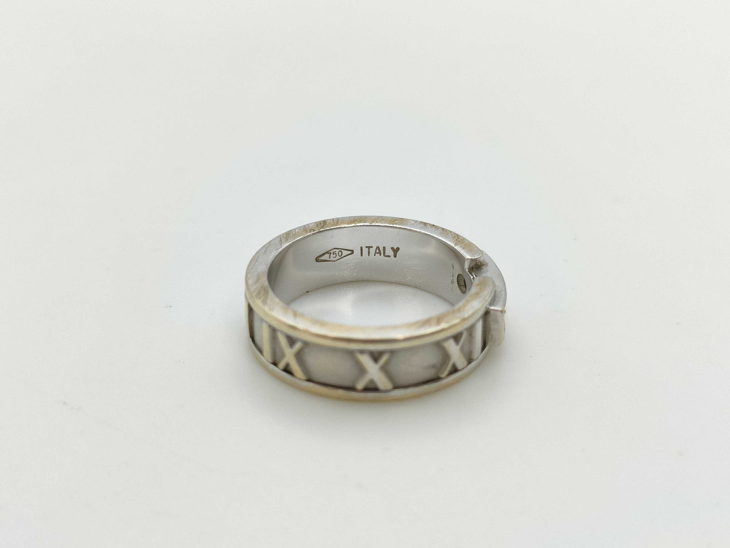 Tiffany & Co. Atlas 3PD WG 750 7.1g Ring 