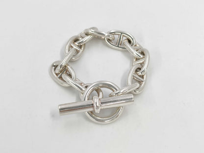 HERMES Schone Dunkle TGM 11 Frames 106.4g SV925 Bracelet Bracelet Bangle