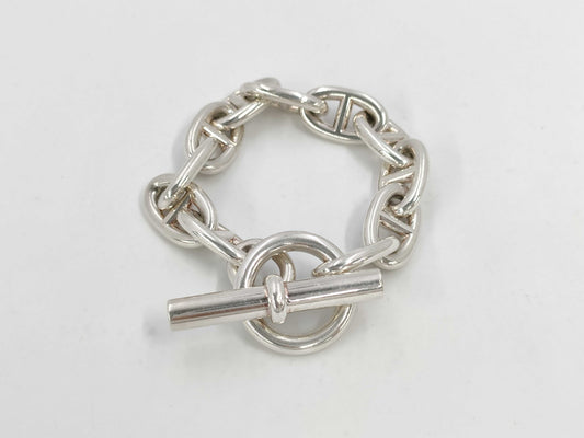 HERMES Schone Dunkle TGM 11 Frames 106.4g SV925 Bracelet Bracelet Bangle