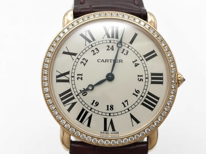 Cartier Ronde Louis LM WR000651 2889109580LX Manual Winding 18K Gold Men's Watch