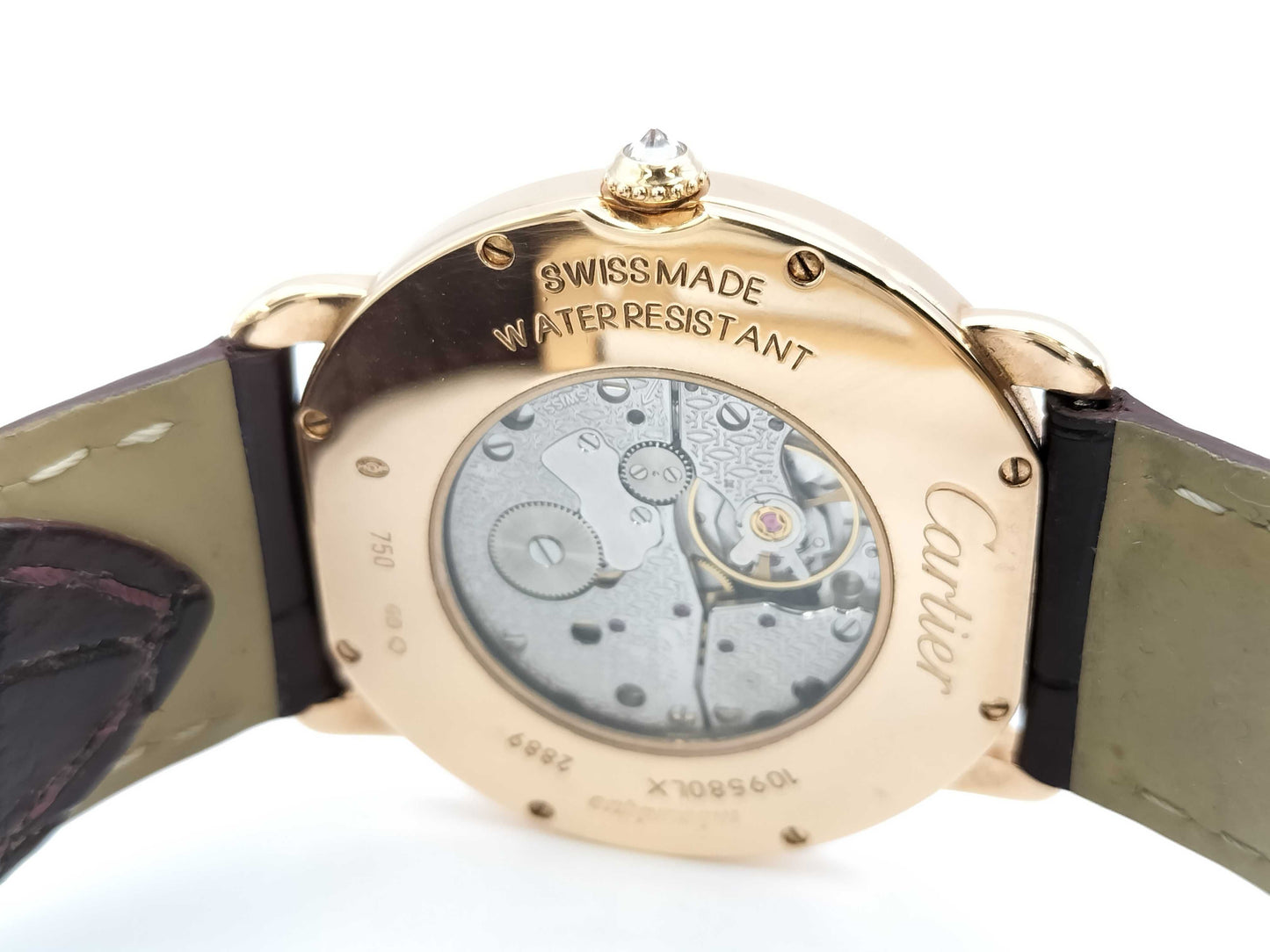 Cartier Ronde Louis LM WR000651 2889109580LX Manual Winding 18K Gold Men's Watch