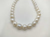 Semi-round pearl diameter approx. 10.1-14.2mm SV 92.3g Necklace 
