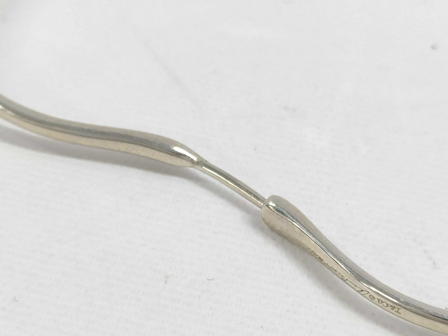 Tiffany & Co. Tiffany 925 Open Heart Hoop Large Earrings