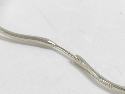 Tiffany & Co. Tiffany 925 Open Heart Hoop Large Earrings