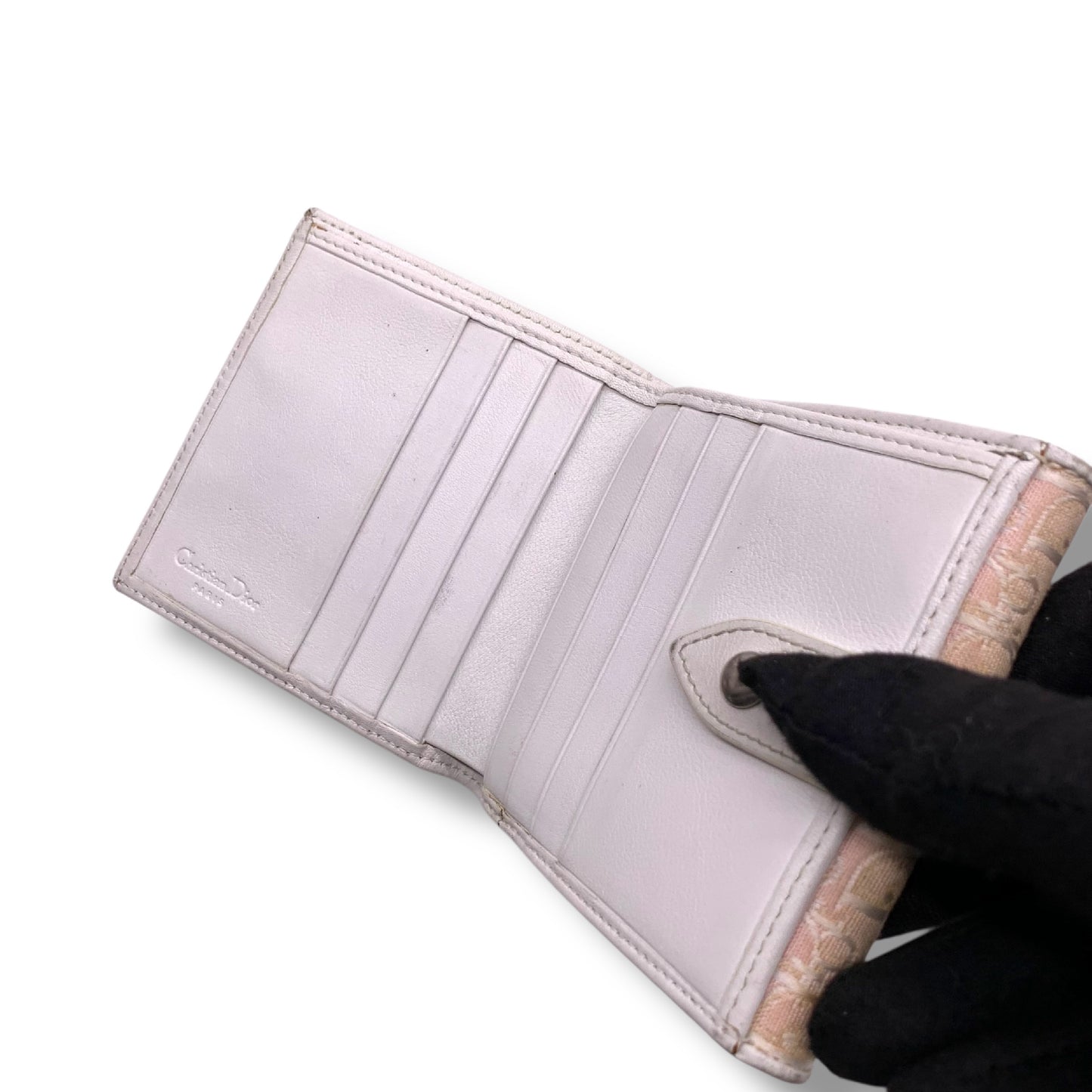 Dior Christian Dior Folding Wallet Trotter Pattern Wallet