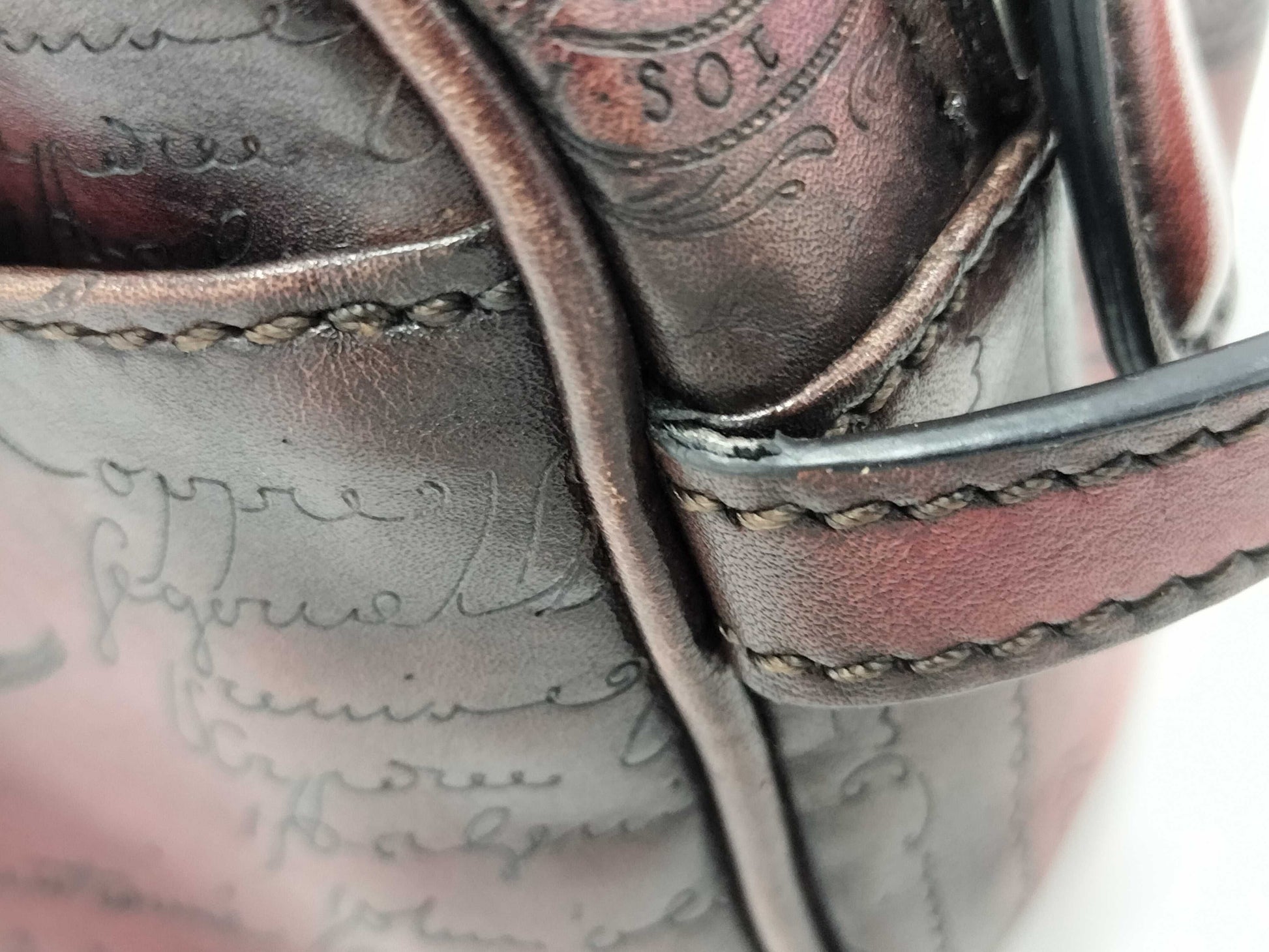 Berluti Berluti Leather Second Bag Formula 1003 Calligraphy Second Bag