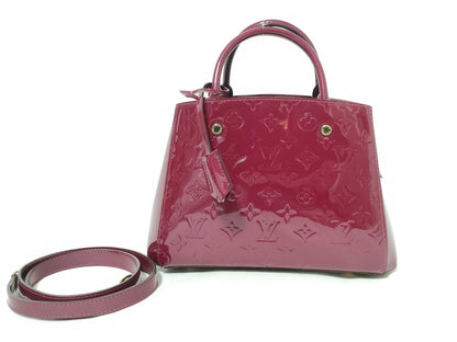 LOUIS VUITTON Vernis Louis Vuitton Monogram Vernis Montaigne BB Handbag