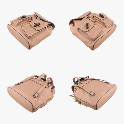 GUCCI Bamboo Beige Leather 370833E018403136 Rucksack