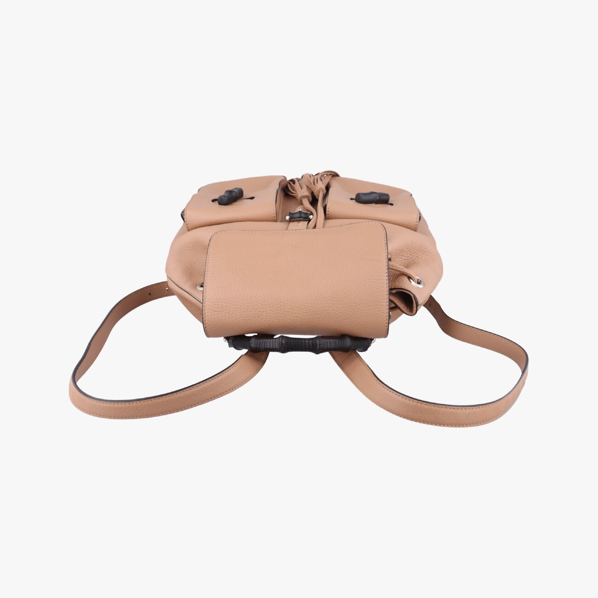 GUCCI Bamboo Beige Leather 370833E018403136 Rucksack