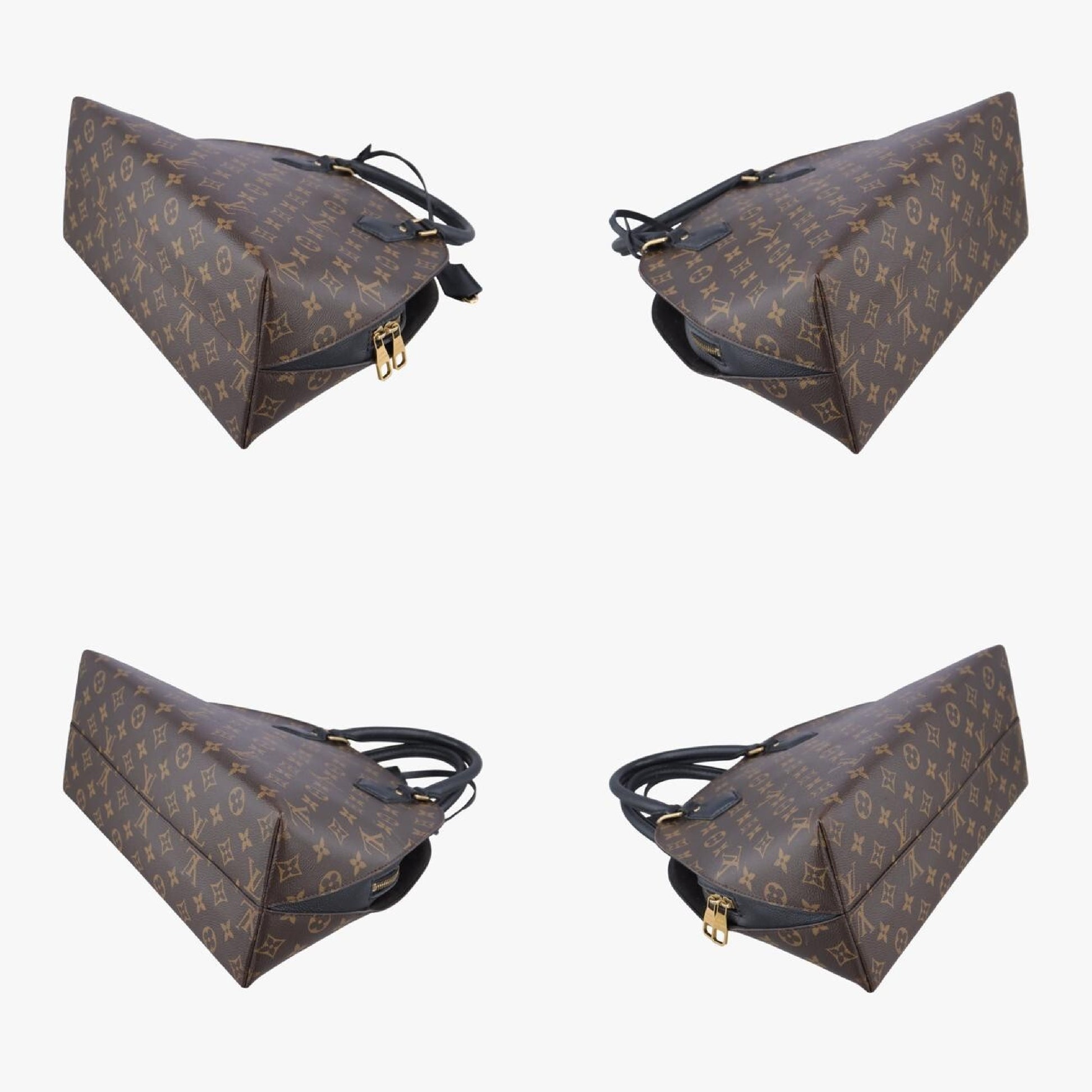 LOUIS VUITTON Alma Bag In-Too Bag Monogram/Brown x Noir Monogram Canvas x Calf Leather M41780FL0156 Handbag