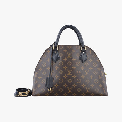 LOUIS VUITTON Alma Bag In-Too Bag Monogram/Brown x Noir Monogram Canvas x Calf Leather M41780FL0156 Handbag