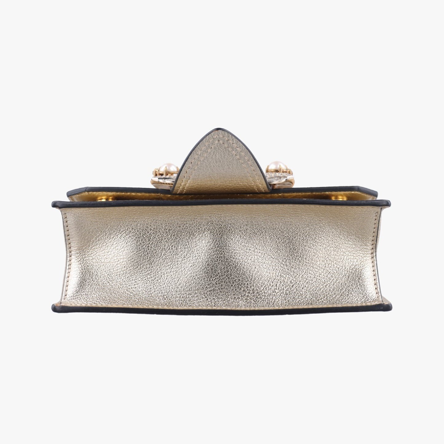 miu miu Miu Mew Lady Light Gold Leather 5BH609235 Shoulder Bag