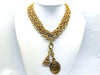 CHANEL Coco Mark Rhinestone 2-Strand Long Necklace Necklace