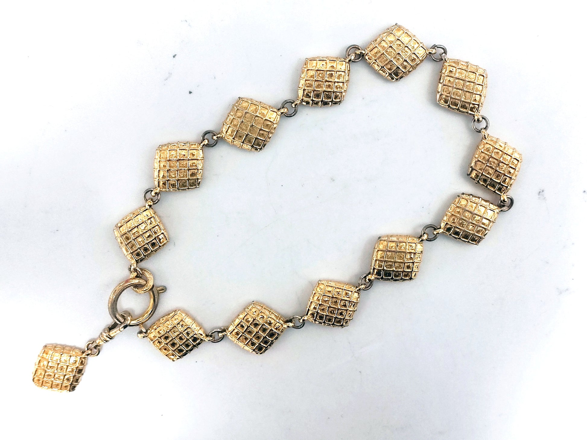 CHANEL Matrasse Diamond 13-Strand Swing Necklace Necklace