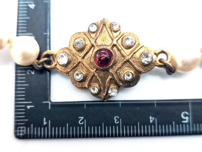 CHANEL Gripoa Rhinestone and Pearl Necklace