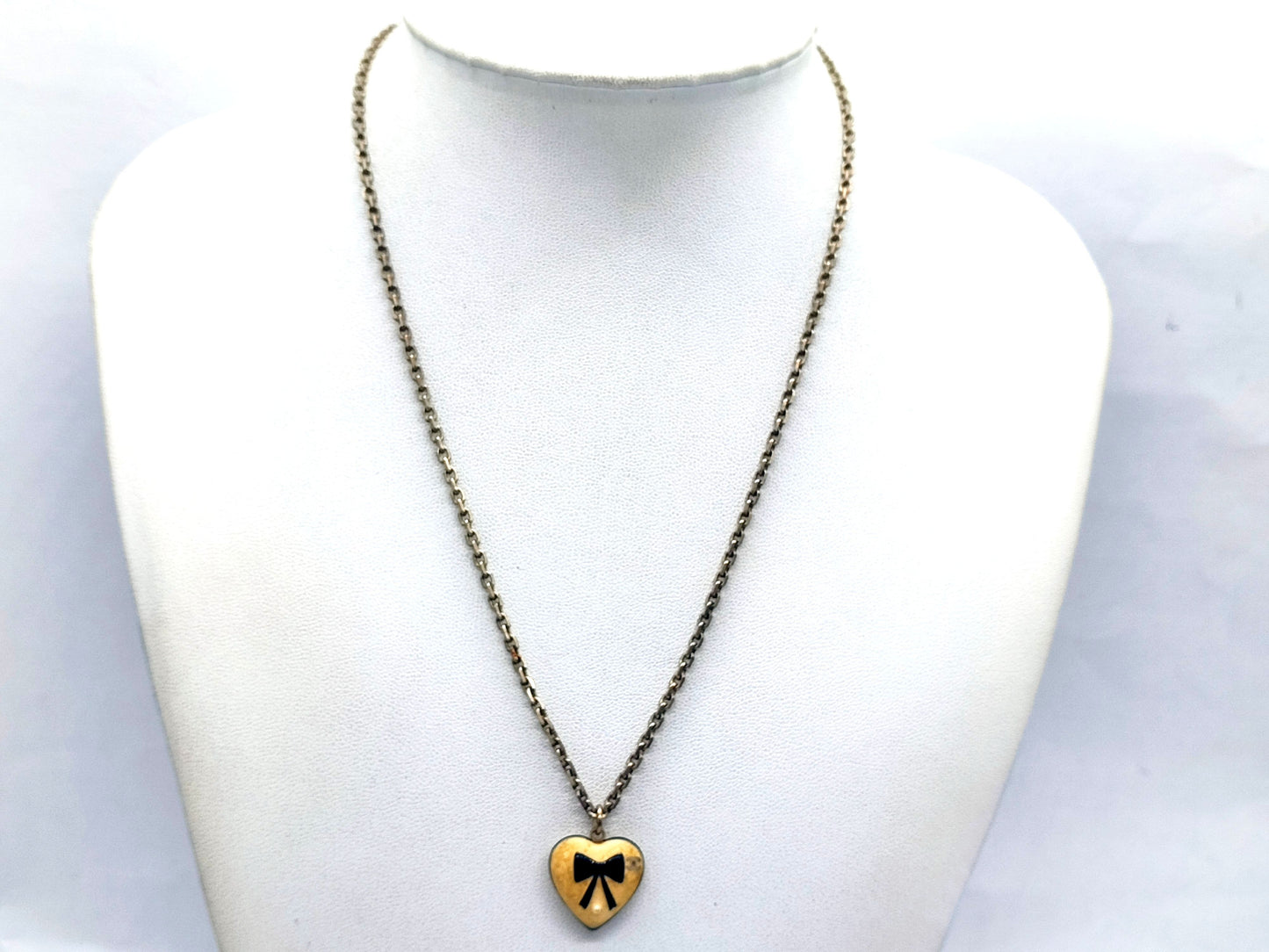 CHANEL Coco Mark Heart Necklace 06P Necklace