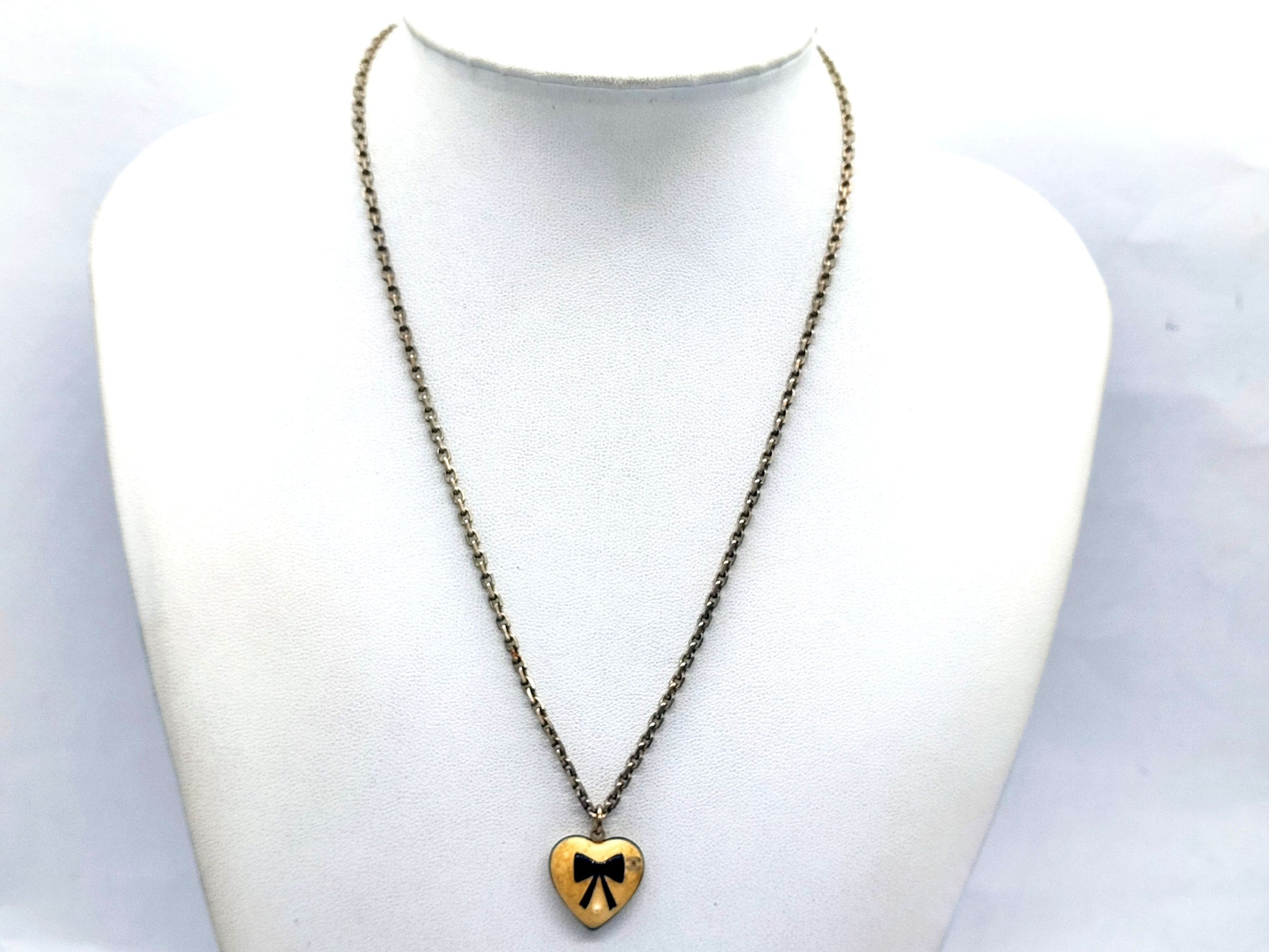 CHANEL Coco Mark Heart Necklace 06P Necklace