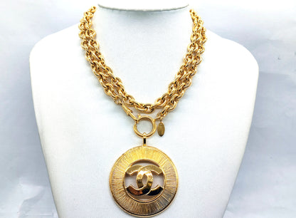 CHANEL Big Coco Mark Necklace Necklace