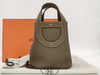 HERMES In the Loop 18 Taurillon Clemence K Stamped Etoupe Handbag