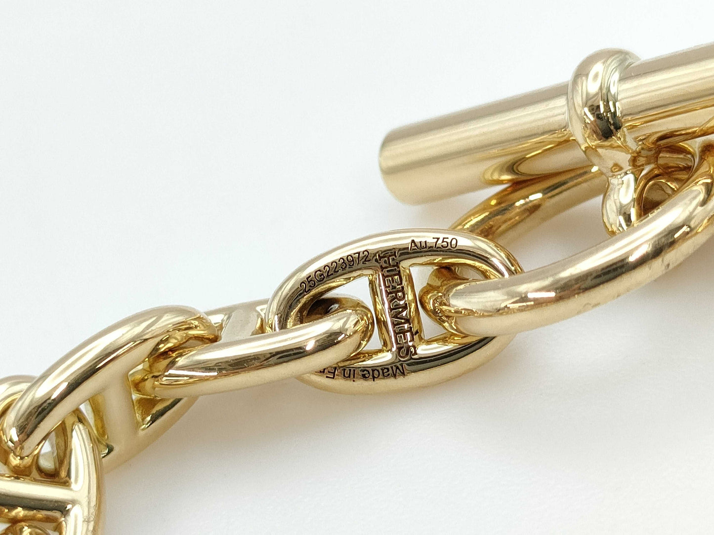HERMES Chaine d'Ancre TPM 26-link bracelet in YG Au750, 23.4g.