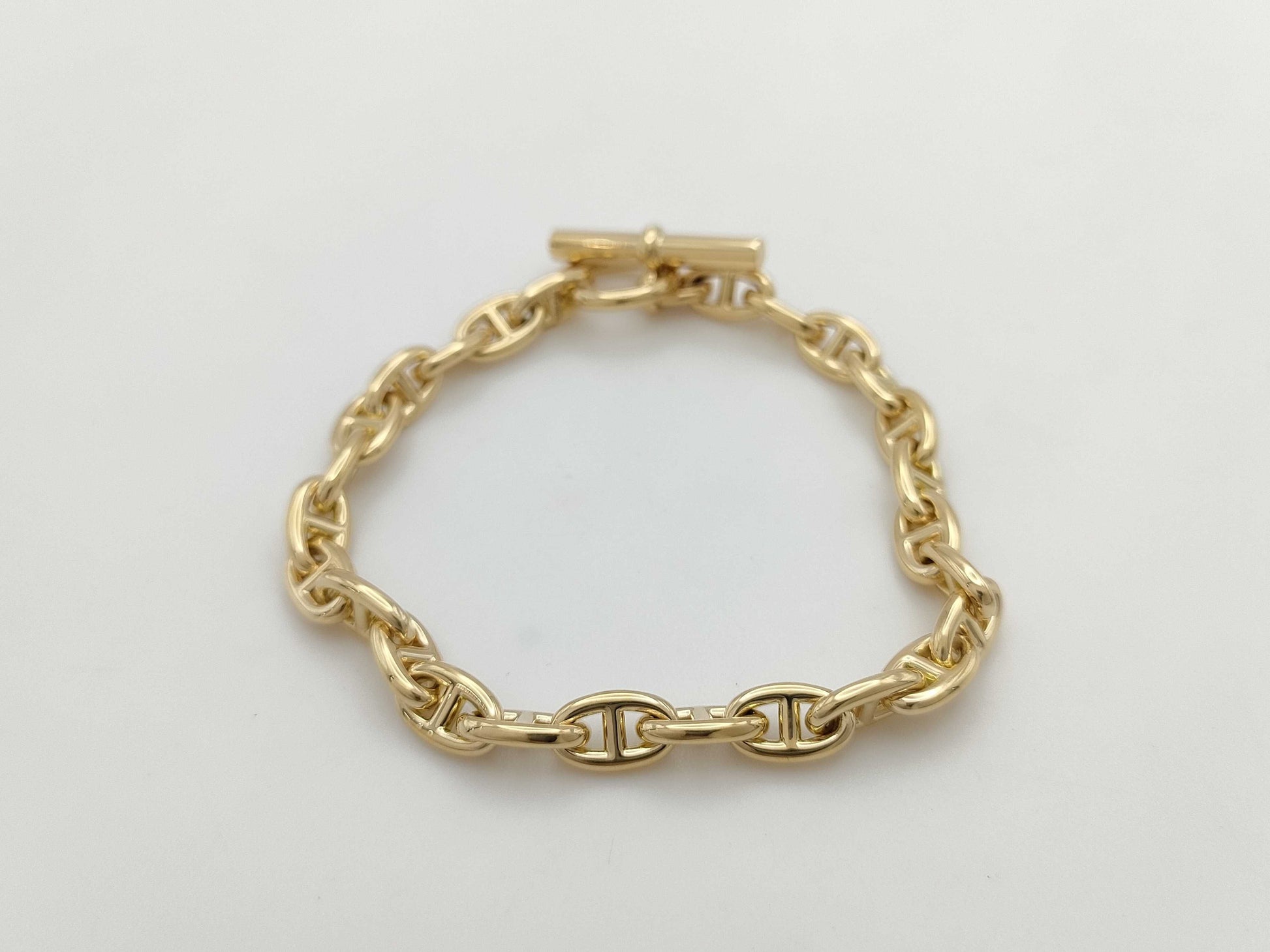 HERMES Chaine d'Ancre TPM 26-link bracelet in YG Au750, 23.4g.