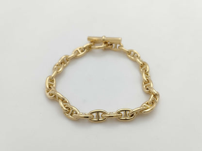 HERMES Chaine d'Ancre TPM 26-link bracelet in YG Au750, 23.4g.
