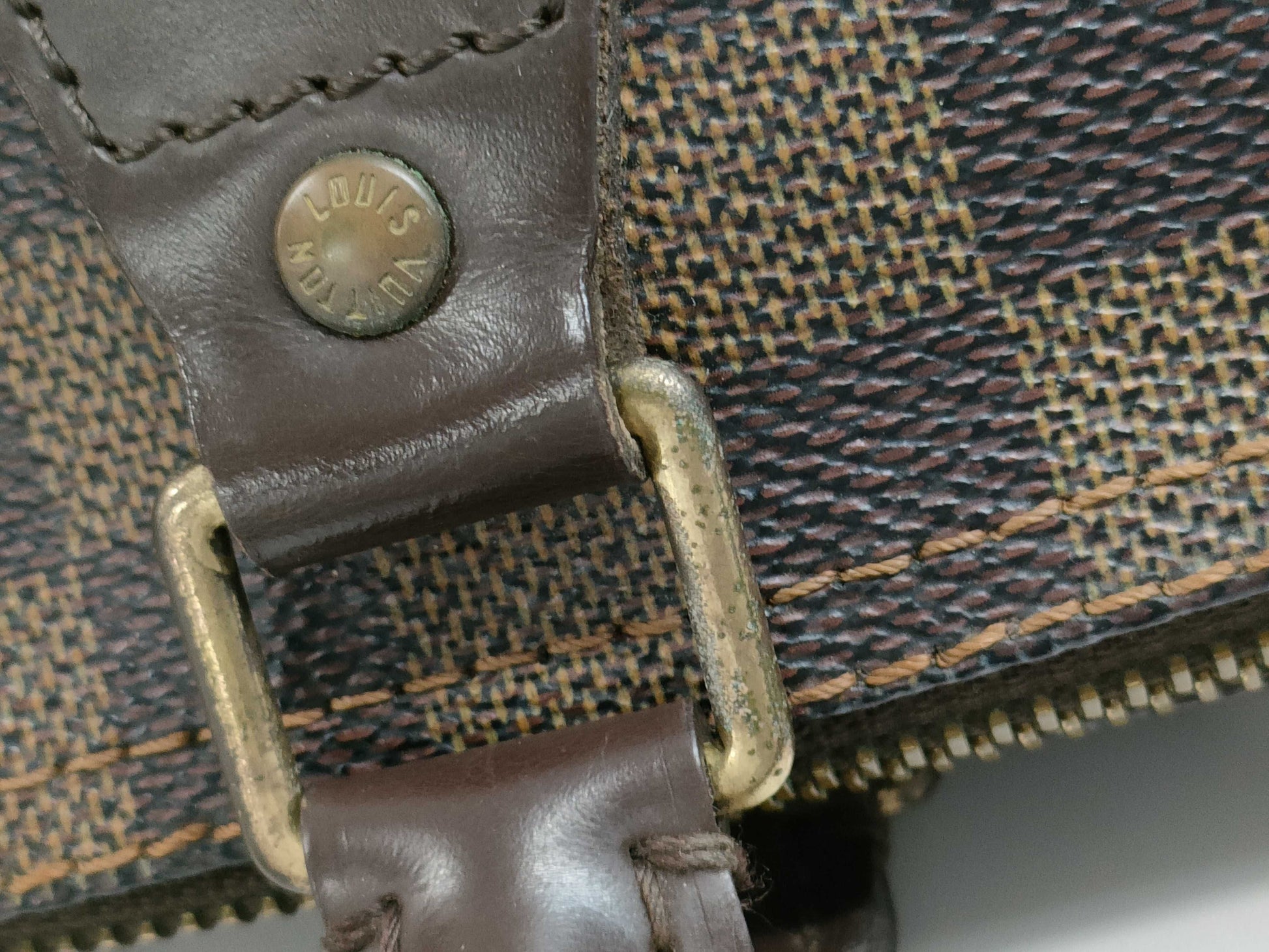 LOUIS VUITTON Vuitton Damier Speedy 25 N41532 SP0097 Brown Bag