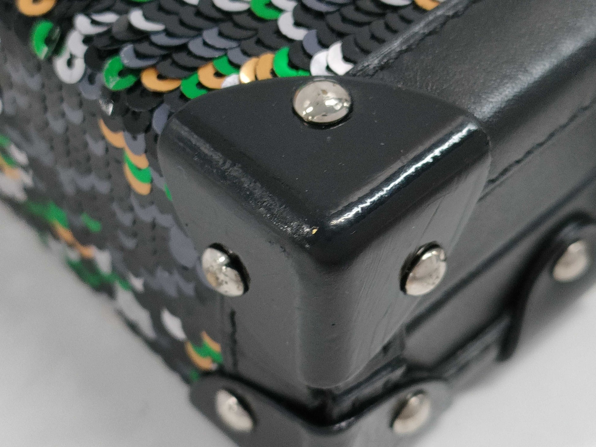 LOUIS VUITTON Vuitton Sequin Box Petitmal W19cm Shoulder Bag