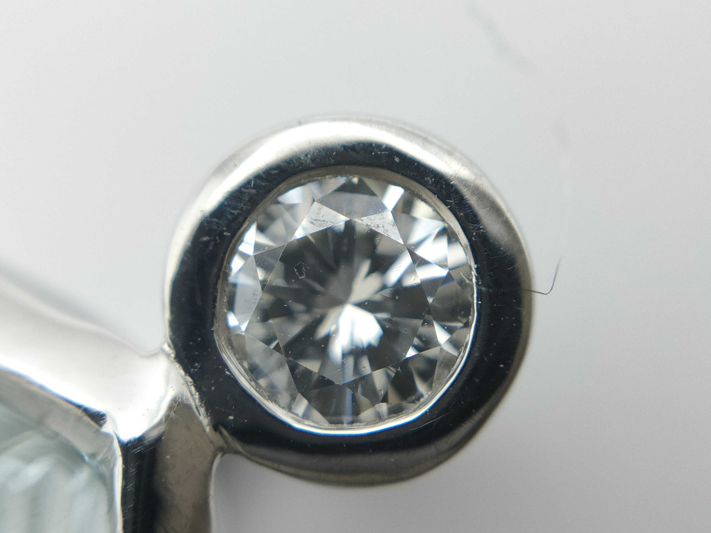 AQ54.49ct D0.23ct Pt950/K18 33.8g Pendant Top 