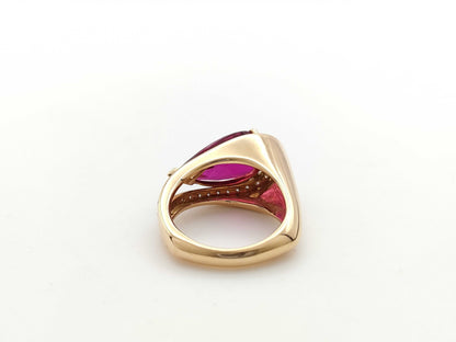 TL5.56ct D0.50ct K18 11.2g Ring 