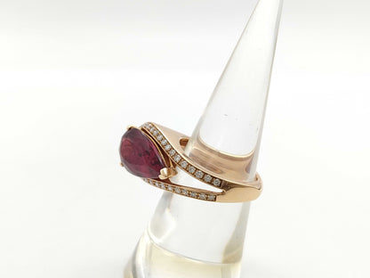 TL5.56ct D0.50ct K18 11.2g Ring 