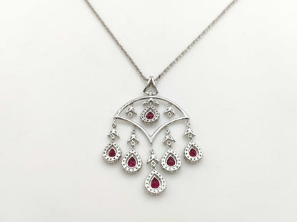 R3.95ct D2.20/0.69ct 750 17.8g Necklace