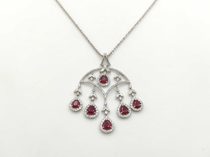 R3.95ct D2.20/0.69ct 750 17.8g Necklace
