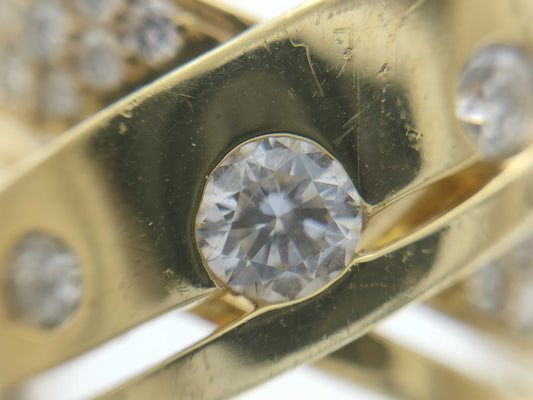 D0.308/1.07ct K18 16.4g Ring 