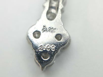 Cloth D2.00ct Pt900 4.2g Pendant Top 