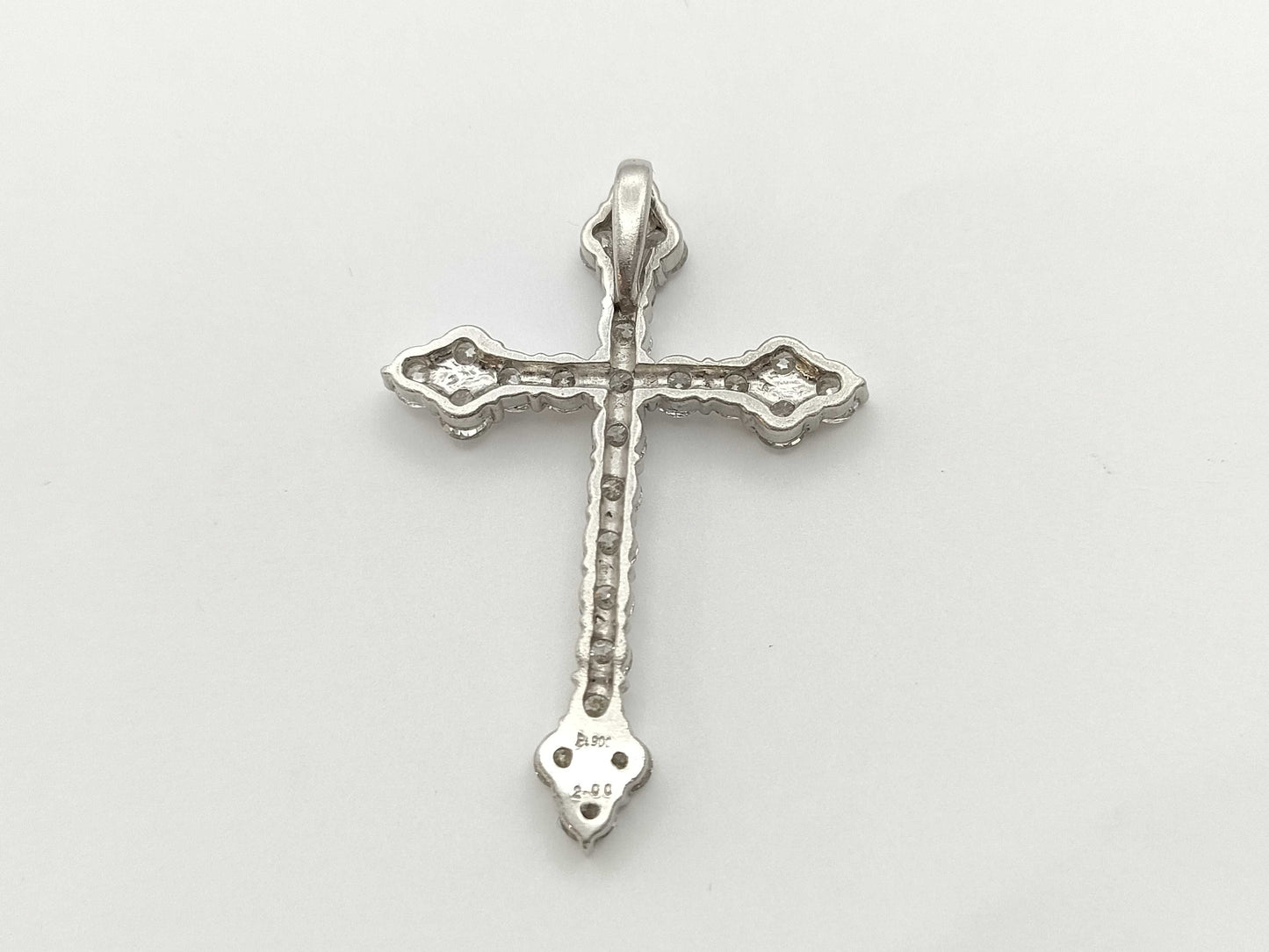 Cloth D2.00ct Pt900 4.2g Pendant Top 