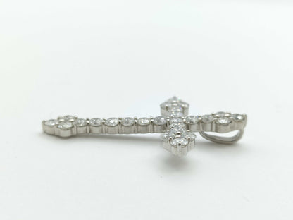 Cloth D2.00ct Pt900 4.2g Pendant Top 