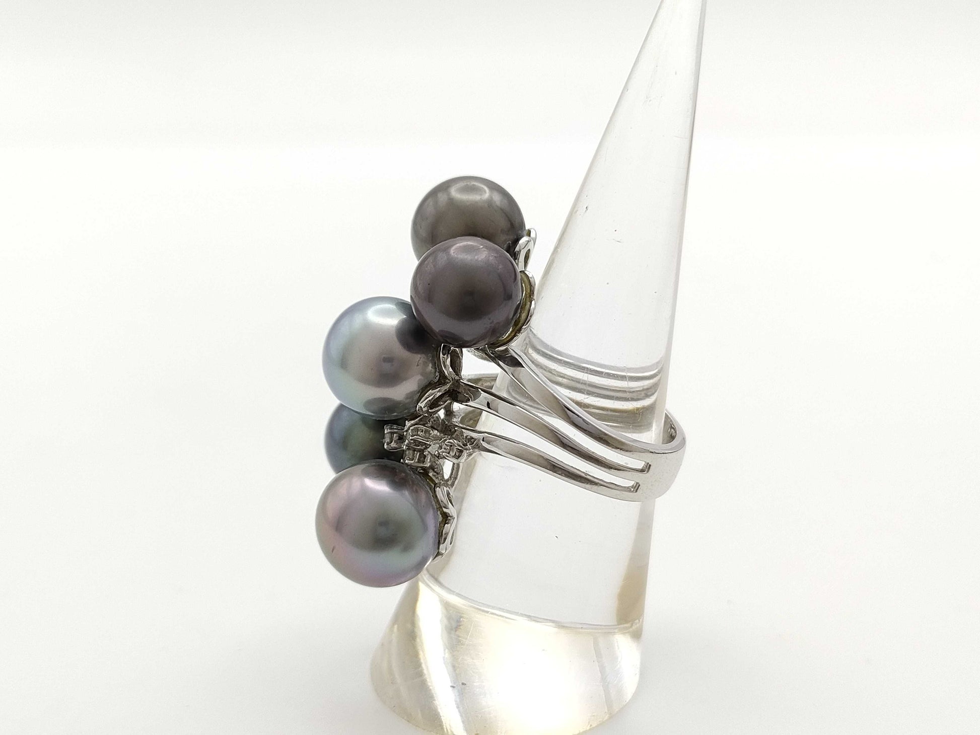 Pearl Diameter Approx. 9.3-11.3mm D0.16ct K18 16.6g Ring 