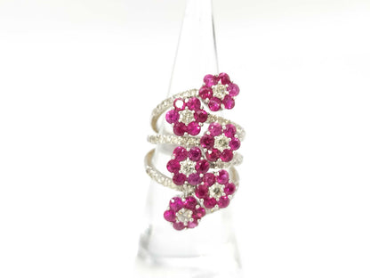 R3.18ct D1.10ct K18 11.6g Ring 