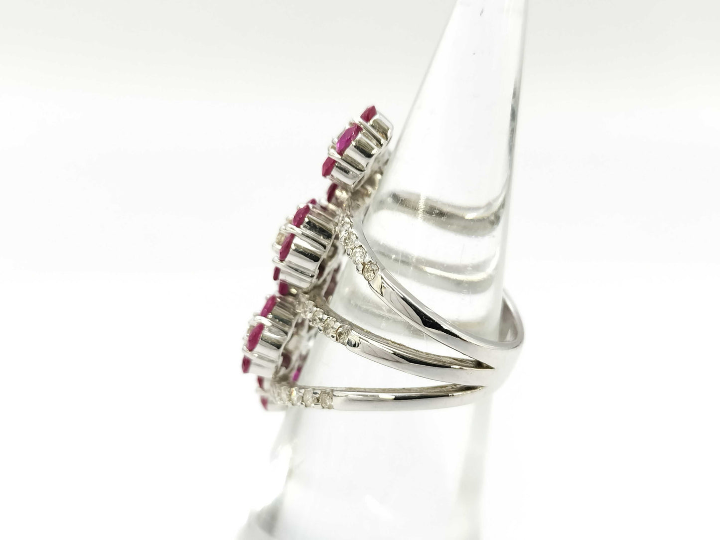 R3.18ct D1.10ct K18 11.6g Ring 